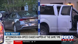 2 high-speed chases happen in Mobile at same time