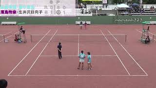 2019年 JOC 全日本ジュニアソフトテニス U17女子 ダブルス 決勝 松岡・畑中（山陽女子中学・印南中学） 対 濱島・生井沢（広島修道大学ひろしま協創高校・和歌山信愛高校）