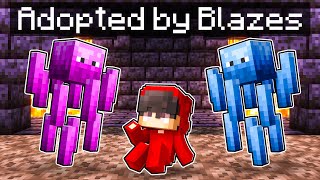 Adopted by a BLAZE FAMILY in Minecraft!