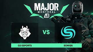 G2 Esports vs Soniqs | Map 1 | BLAST R6 Major Montreal