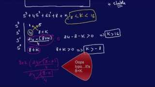 Finding Range of K for Stability-FE/EIT Review