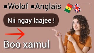 wolof anglais facile | jàng anglais | learning English.