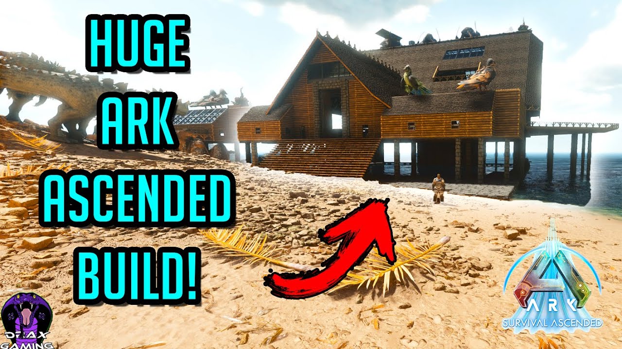 Epic Ocean View MAIN BASE BUILD + Water Tame Pen Perfect For PVE | Ark ...