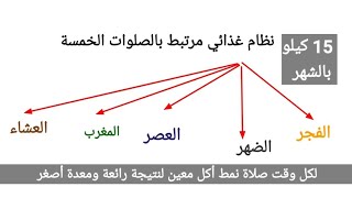 رجيم متوازن وصحي خمس وجبات خمس صلوات وخسارة خمسة عشرة كيلو