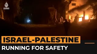 Harrowing video of Gaza residents running for safety from Israeli bombs | Al Jazeera Newsfeed