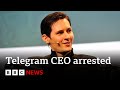 Telegram CEO Pavel Durov arrested at French airport | BBC News