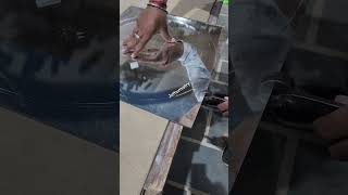 Glass cutting skills Method of cutting glass into circles #skills #tricks