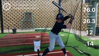 Brett Wozniak, 2020 P/1b Blast Motion Analysis April 2018