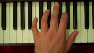 How To Play a B Major Seventh Chord on Piano (Left Hand)