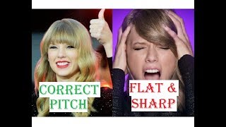 Famous Female Singers Singing OFF KEY - Flat \u0026 Sharp Notes