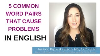 5 Confusing Word Pairs You Should Know{American English Pronunciation}