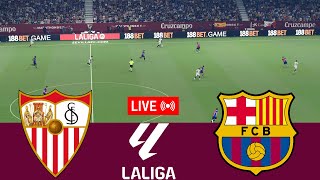 [LIVE] Sevilla vs Barcelona Alavés La Liga 24/25 Full Match - Video Game Simulation