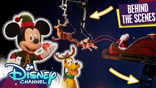 Behind the Scenes of Mickey Saves Christmas | BTS | @disneychannel