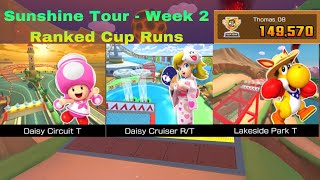 Mario Kart Tour - Sunshine Tour Week 2 Ranked Cup Runs