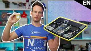 They put a Desktop 10900K inside this Notebook - the Result is a Insane Heatsink and Power Supply