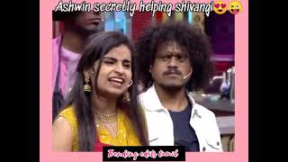 #Ashaangi Cute Moments  heart #Ashwin #Shivangi Interview # cookuwithcomali#cwc2#youtube #viral