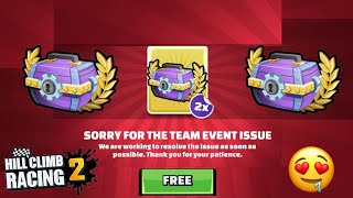 Free Gift (Team Event Issue)- Hill Climb Racing 2  2 Free Epic Chest - hcr2 #free #new #walkthrough