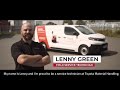 Lenny Green Service certified technician at Toyota Material Handling