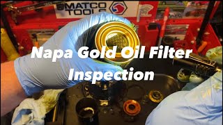 Napa Gold 1394 Used Oil Filter Inspection