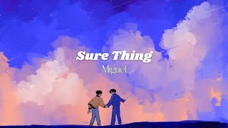 Sure Thing -Sped Up Lyrics -Miguel