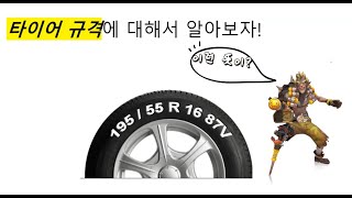 타이어 규격에 대해서 알아보았습니다!!