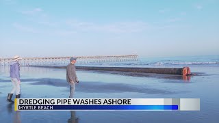 Large Dredging Pipe Spotted Floating Off Myrtle Beach Coast