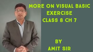 More on Visual Basic chapter exercise