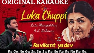 luka chuppi original karaoke ar rahman lata mangeshkar by Ravikant Yadav