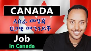 ካናዳ ለስራ መሄጃ መንገድ ሙሉ መረጃ | Finding job online in Canada | Biruk INFO