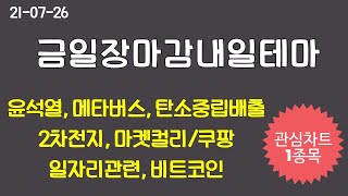 7월26일장마감내일테마(웅진,노루페인트,동양3우B,웅진,노루페인트우,NPC우,옵티시스,태경비케이,에코프로에이치엔,NE능률,위즈코프,비덴트,다날,조일알미늄,애경유화)