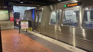 WMATA Metrorail 7000 Series train RIPS out of Fort Totten