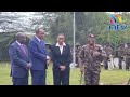 president ruto arrives at embakasi garrison to flag off kdf troops to drc