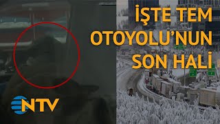 @NTV Mahsur kalan sürücüler araçlarında uyudu