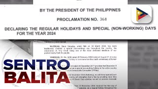 Regular holidays at special non-working days sa 2024, inanunsiyo ng  Malacañang