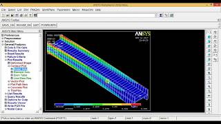 Ansys Tutorials - Analysis of I section cantilever beam subjected to point load in ansys