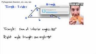 Trigonometry - Right angle trigonometry (1/3) - (IB Math, GCSE, A level, AP)