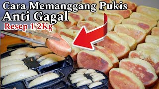 CARA MEMANGGANG KUE PUKIS | Resep 1/2 Kg TEPUNG SUPER LEMBUT & MENUL ANTI GAGAL