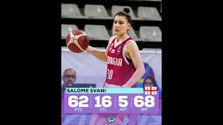 #30 Salome Svani - 230719 FIBA U16 Women's European Championship Division C Highlights(vs.Gibraltar)