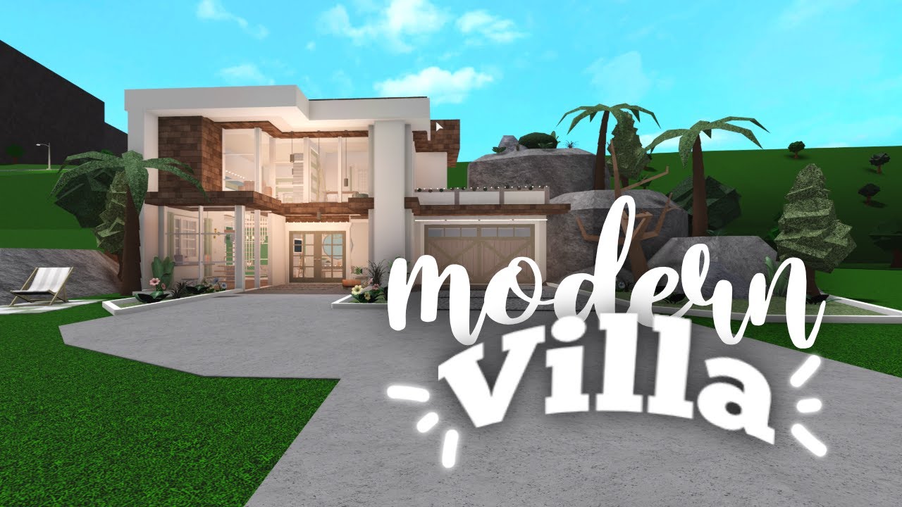 BLOXBURG | Roblox | Modern Villa - Speedbuild - YouTube