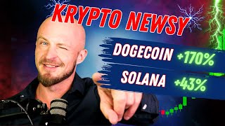 Kryptowaluty wiadomości! Dogecoin +170%! USA zakumuluje 1 mln BTC???