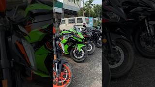 Superbikes line-up 🔥 #zx10r #ninja #shortvideo #rider #grouprides #bmw #triumph #ktm #shortvideo