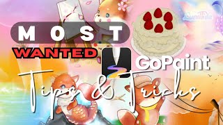 10 GoPaint Tips & Tricks in 6 Minutes | Most Wanted!!!