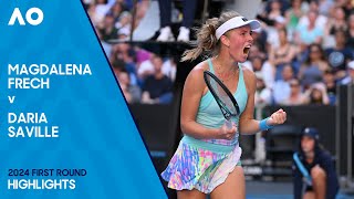 Magdalena Frech v Daria Saville Highlights | Australian Open 2024 First Round