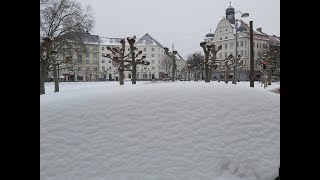 Wintereinbruch in Dortmund 1/ Borsigplatz 07.02.21 vom schnee bedeckt.