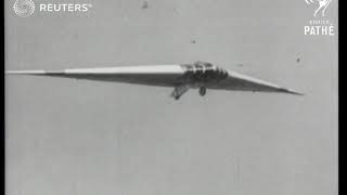 Germans demonstrate new tailless glider (1937)