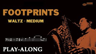 Footprints (Cmi) - Waltz Medium || BACKING TRACK