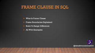 Master SQL Frame Clauses | Rows vs Range Explained with Examples