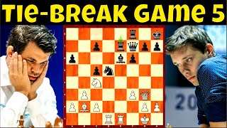 Bumigay sa Blitz! || GM Carlsen vs  GM Esipenko World Cup 2021 Round 5 Tie-Break Game 5