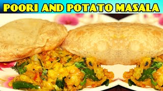 Poori and Potato Masala for Beginners | சுலபமான பூரி மற்றும் உருளைக்கிழங்கு மசாலா | Daddyma Kitchen