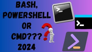 Differences between Bash ,cmd and Powershell